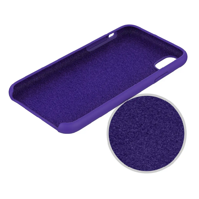 Solid color phone case with back cover
