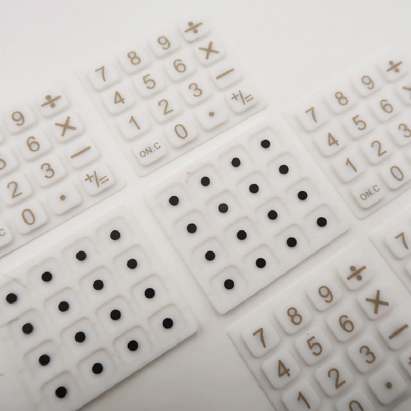Laser carving transparent silicone keys calc